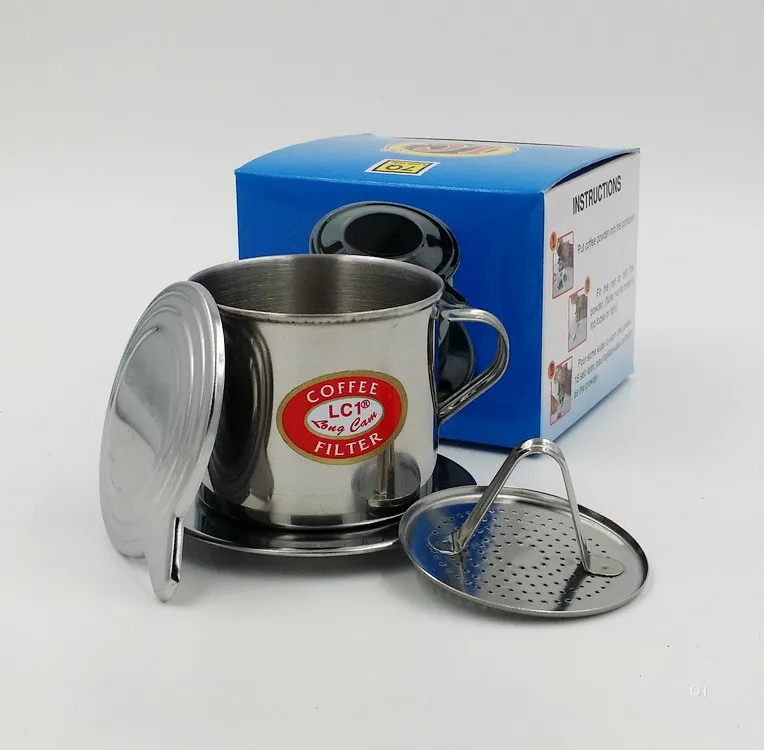 Эспрессо Кофеварка инструмент стали капельного кофе фильтр чайник заварка