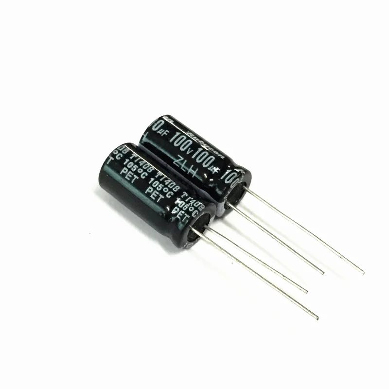 20 штук 100 мкФ 100V Rubycon ZLH серии 10x20 мм 100V100uF низкое сопротивление долгий срок службы материнская плата конденсатор с алюминиевой крышкой