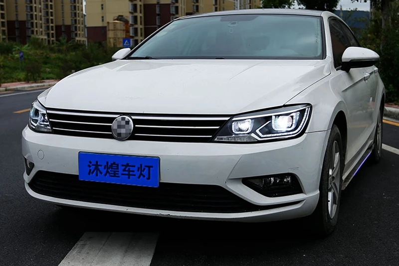 Для VW Volkswagen Lamando фары- Lamando светодиодный головной фонарь DRL объектив H7 HID