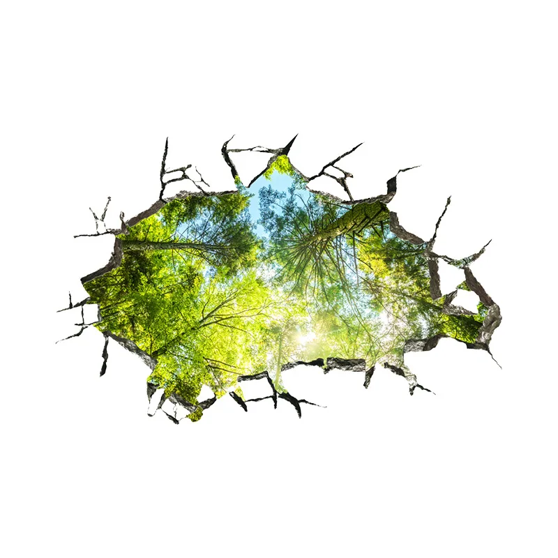 

3D наклейки на стену YanTin Глубокий лес