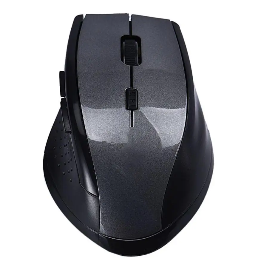 Gray Профессиональная беспроводная оптическая игровая мышь Raton 2,4 ГГц для ПК, ноутбука, 18Aug6 - Цвет: Gray