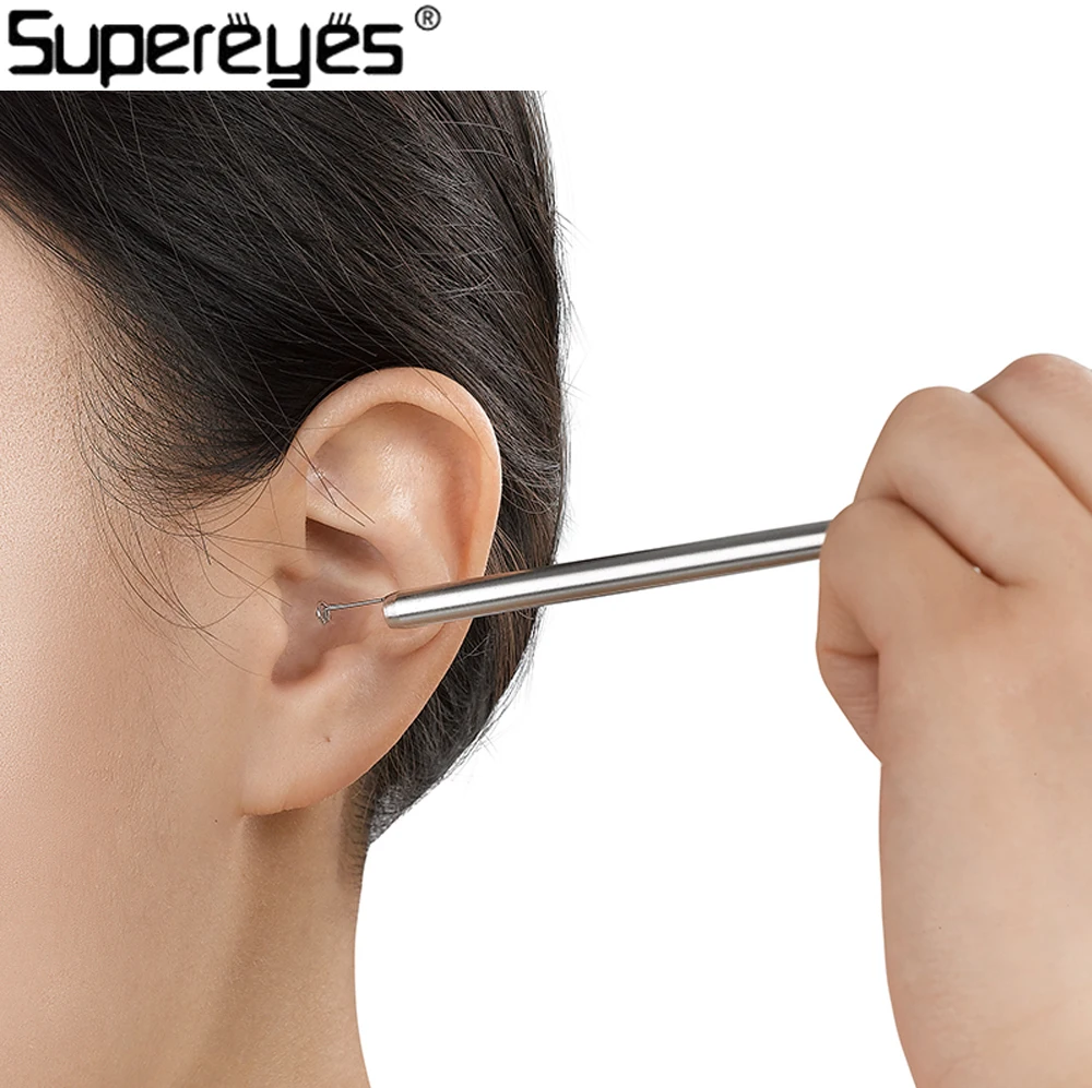 Supereyes Y004 цифровая видеосъемка для ушей с подсветкой Ушная кюрета удаление ушного
