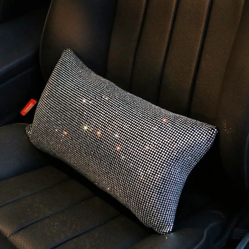 Bling со стразами и кристаллами подушка для шеи в автомобиль поддержка талии Алмаз