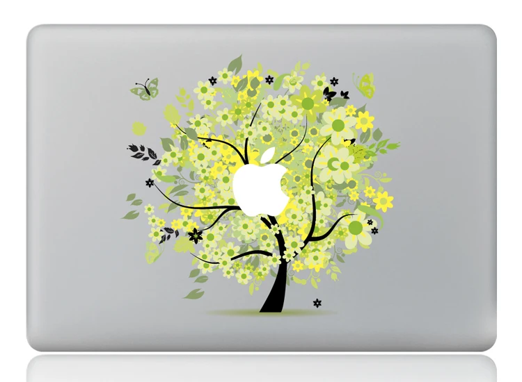 GOOYIYO новая наклейка для ноутбука Виниловая частичная цветная Дерево Кожа Macbook Air