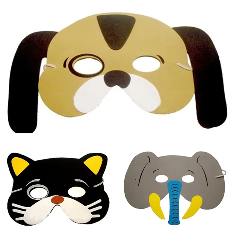 12 шт. маски из вспененного этилвинилацетата|foam animal masks|mask partymask cartoon |