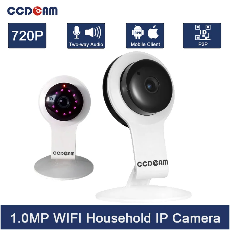 

Беспроводная IP-камера CCDCAM 720P 1.0MP P2P для видеоняни