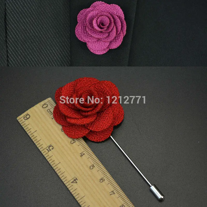 1 шт. новая мужская брошка штырь с отворотом в виде цветов 4 см бутоньерка для