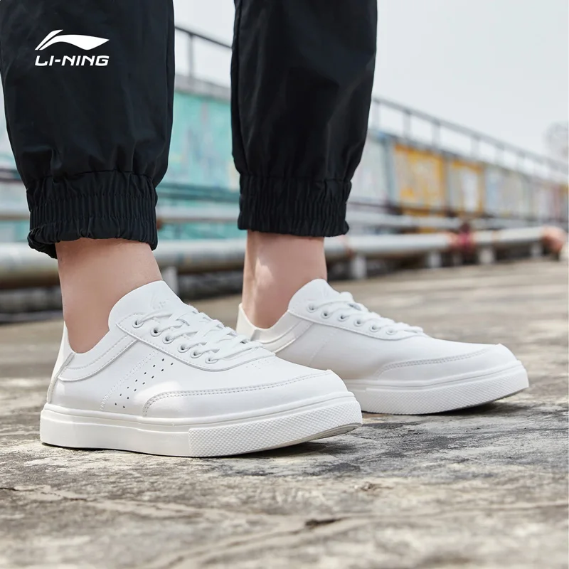 Li-Ning/Мужские модельные туфли для образа жизни; классические кроссовки для отдыха; спортивная обувь на складном каблуке без застежки; AGCP027 YXB293