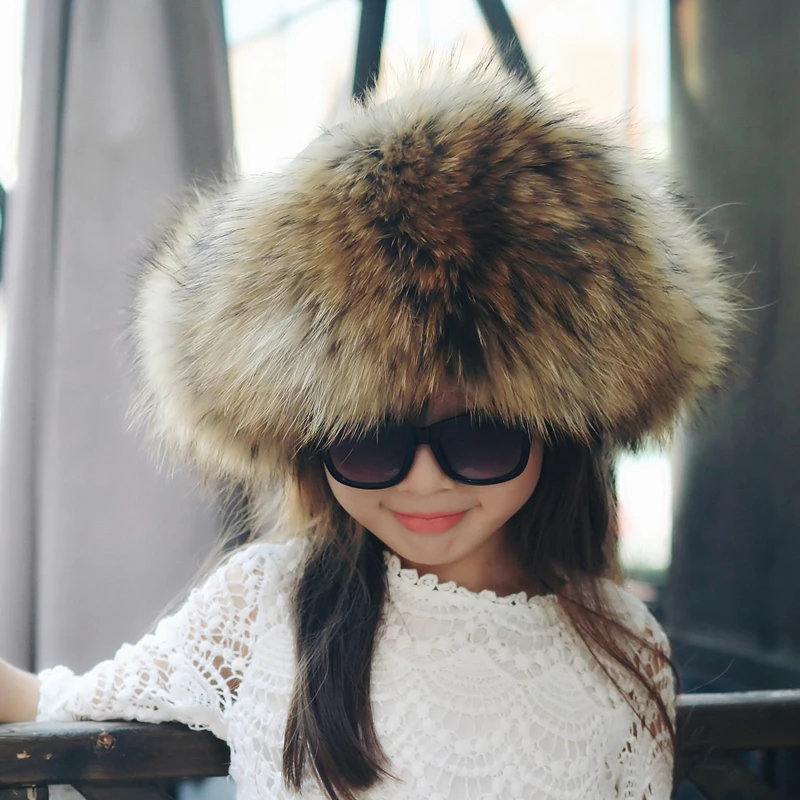 Новинка лидер продаж зимняя меховая шапка детская из натурального