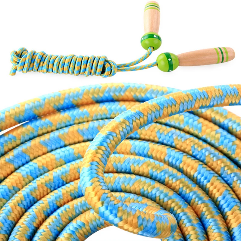Деревянные игрушки Скакалка прыжки шнур Стандартный фитнес дети открытый игры