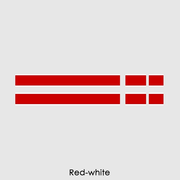 red and white Автомобильный капот, крышка двигателя багажника, Задняя линия, Виниловая наклейка, капот, полосатые наклейки для Mini Cooper F55 F56 R56 R57, аксессуары для стайлинга автомобилей - Название цвета: red and white