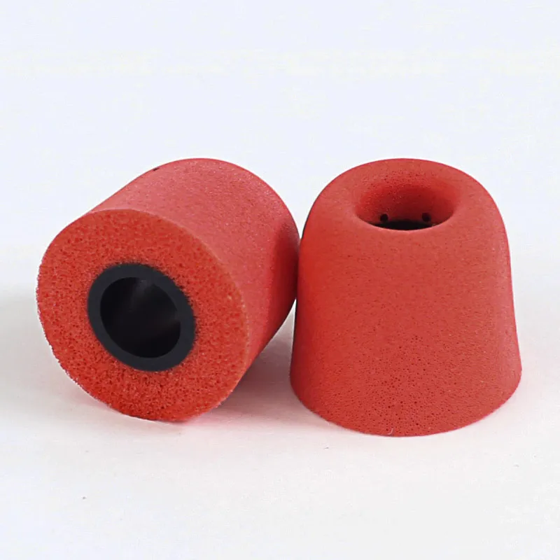 2PCS Red 2 шт/6 шт Силиконовые наконечники для наушников T400 силиконовые наконечники для ушей с эффектом памяти, аксессуары для наушников, наконечники для наушников - Цвет: 2PCS Red