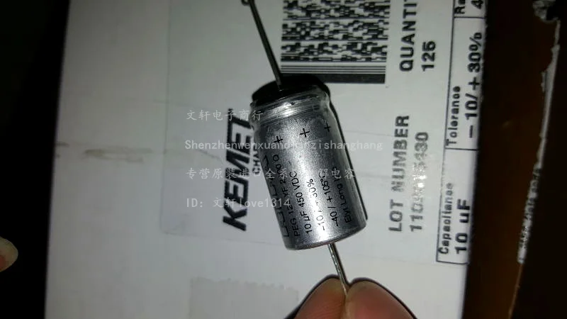 2019 1 шт./5 шт RIFA PEG124 450v10uf серии конденсатор с алюминиевой крышкой осевой pin