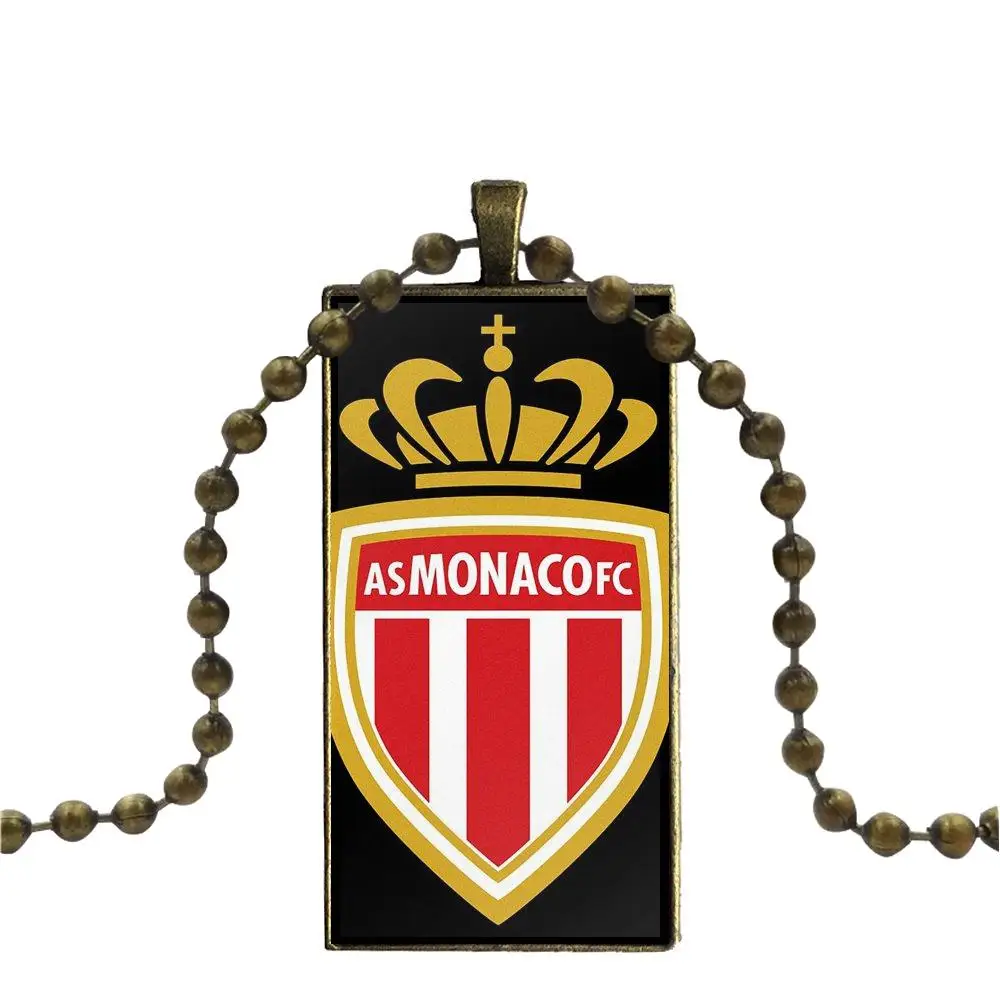 EJ glaze As Monaco Soccer для мужчин и женщин подарочное ожерелье с бронзовым покрытием