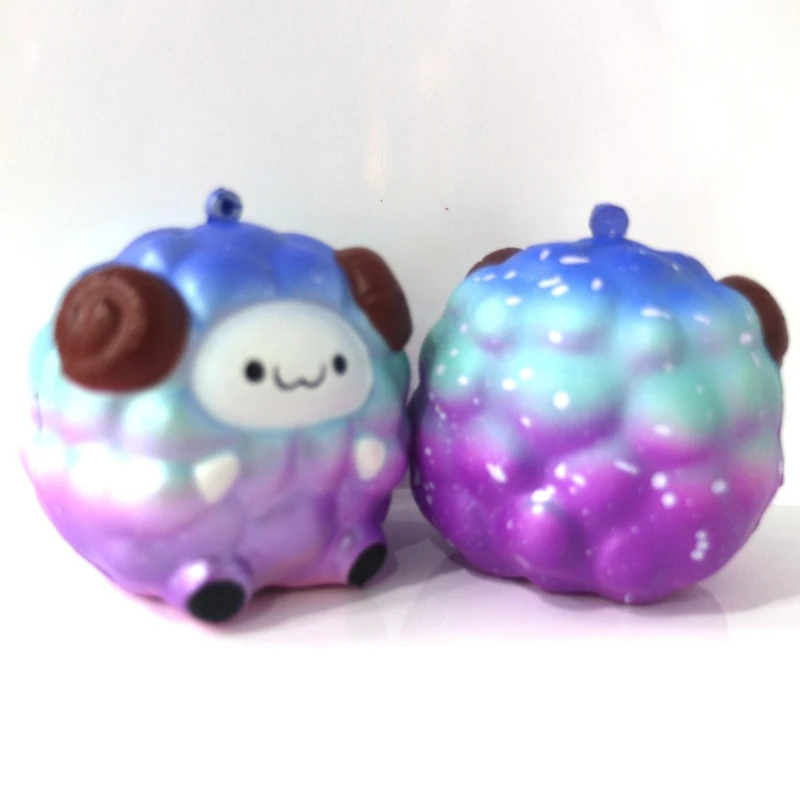 New Kawaii jumbo Cute Rainbow Squishy simulation Sheep Cream Scented soft Slow Rising Squeeze Toy Stress Reliever kids gifts | Игрушки и