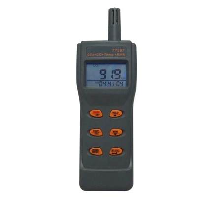 

Handheld Combo Carbon Dioxide Carbon Monoxide CO2/CO Detector CO2/CO/RH./Temperature Meter 99 Metory USB Output AZ77597