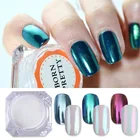 BORN PRETTY 3 коробки зеркальный ногтевой порошок 1g блеск пудра Super блестящие, для дизайна ногтей хромированный пигмент с блестками Dust