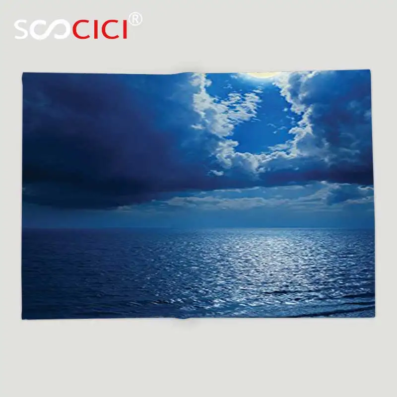 Изготовленное на заказ мягкое Флисовое одеяло для украшения океана коллекция