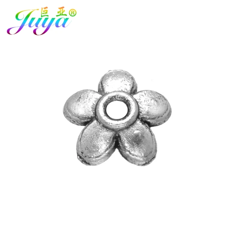 6 мм колпачки для шариков оптовая продажа серебристый цветок под старину Бисер