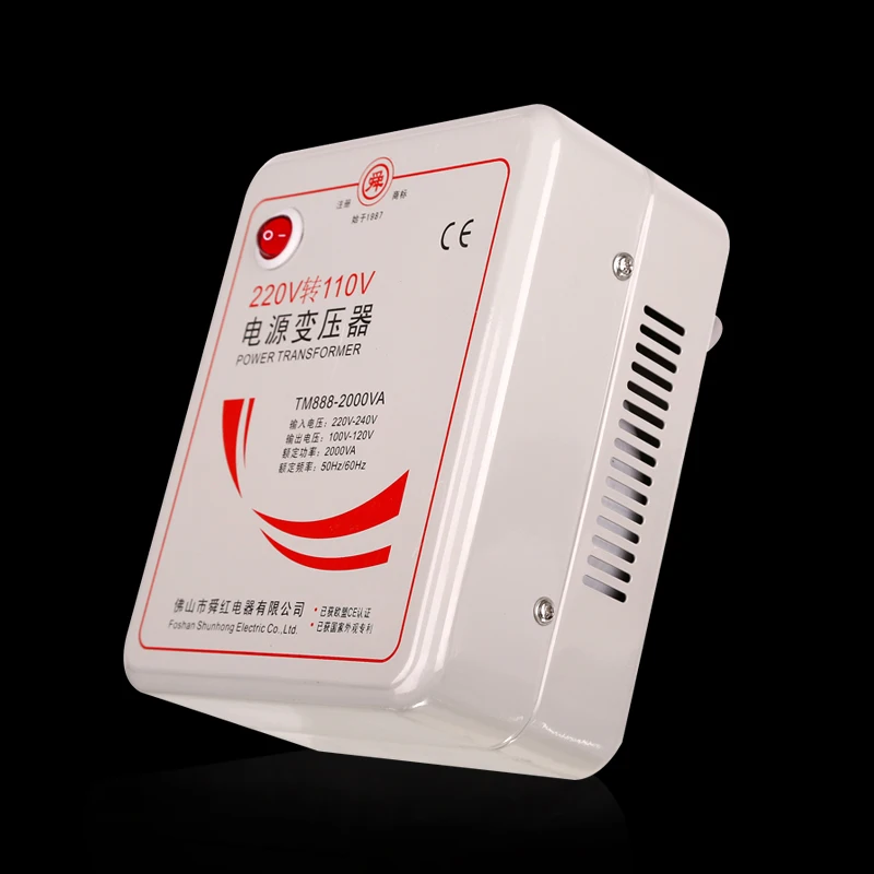 Быстрая доставка Φ 220v to 110v 2000W понижающий преобразователь напряжения