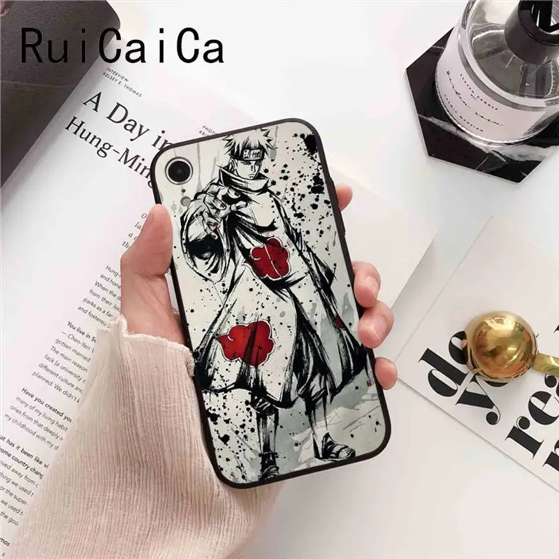 Чехол для телефона Ruicaica Naruto akatsuki pain Itachi Uchiha Japanese black iPhone 8 7 6 6S 6Plus X XS MAX 5 5S SE XR |