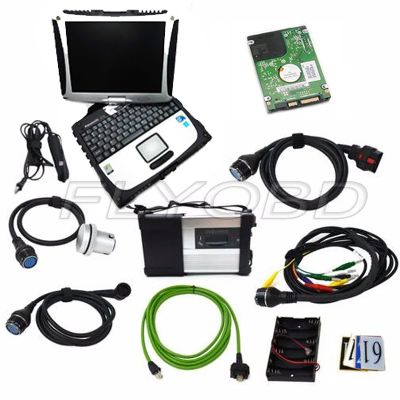 05/2019 полный чип MB Star SD Conenct C5 с ноутбуком CF19 Toughbook CF 19 для диагностики звезды c5