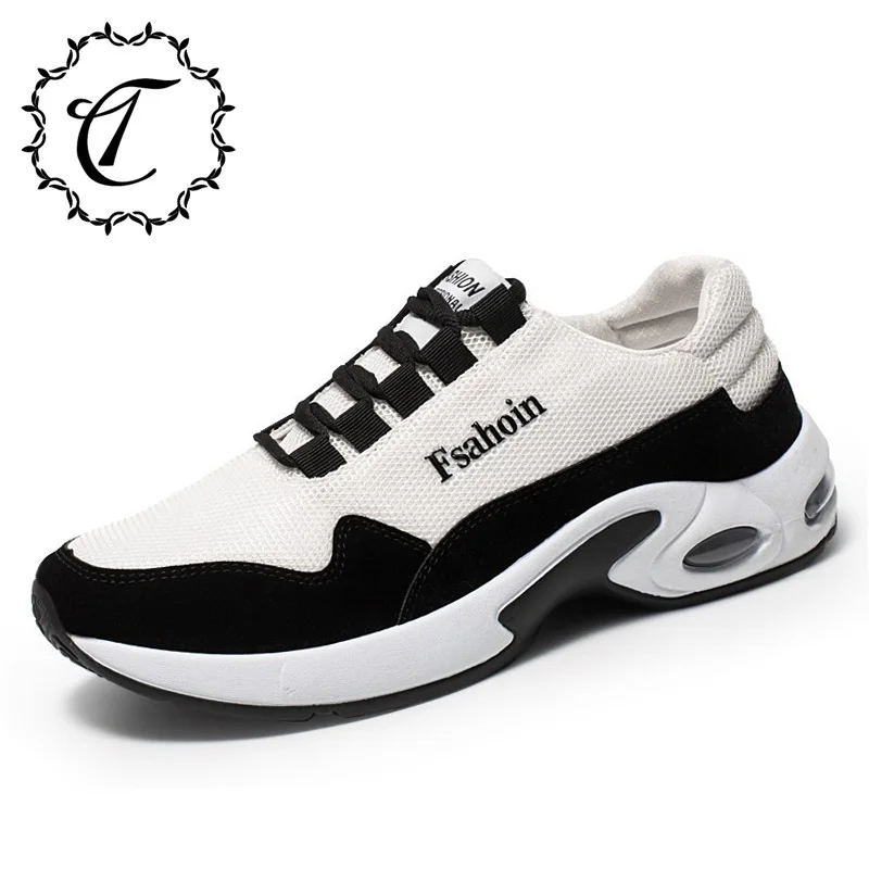 CatriCa Air Cushion Hot Sale Designer Trainers Breathable Shoes Men High Quality Male Tennis Sneakers 2019 Black White Gray Q03 | Обувь