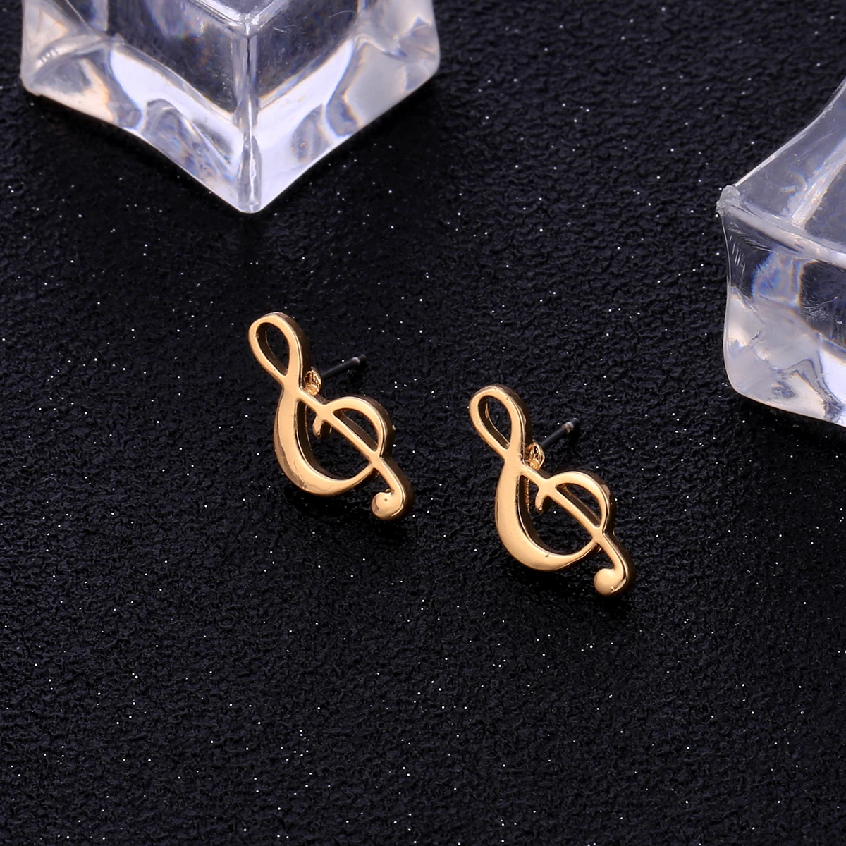 Маленькие серьги в виде музыкальных нот для женщин 2019 модные ювелирные изделия