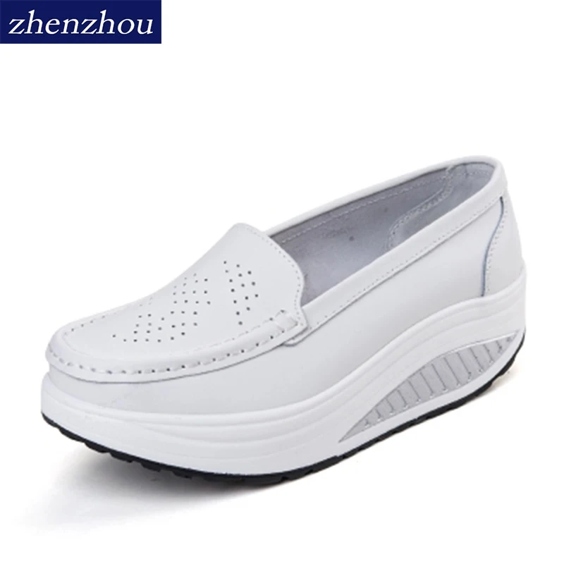 2019 весенняя обувь из натуральной кожи повседневная на плоской подошве для мам