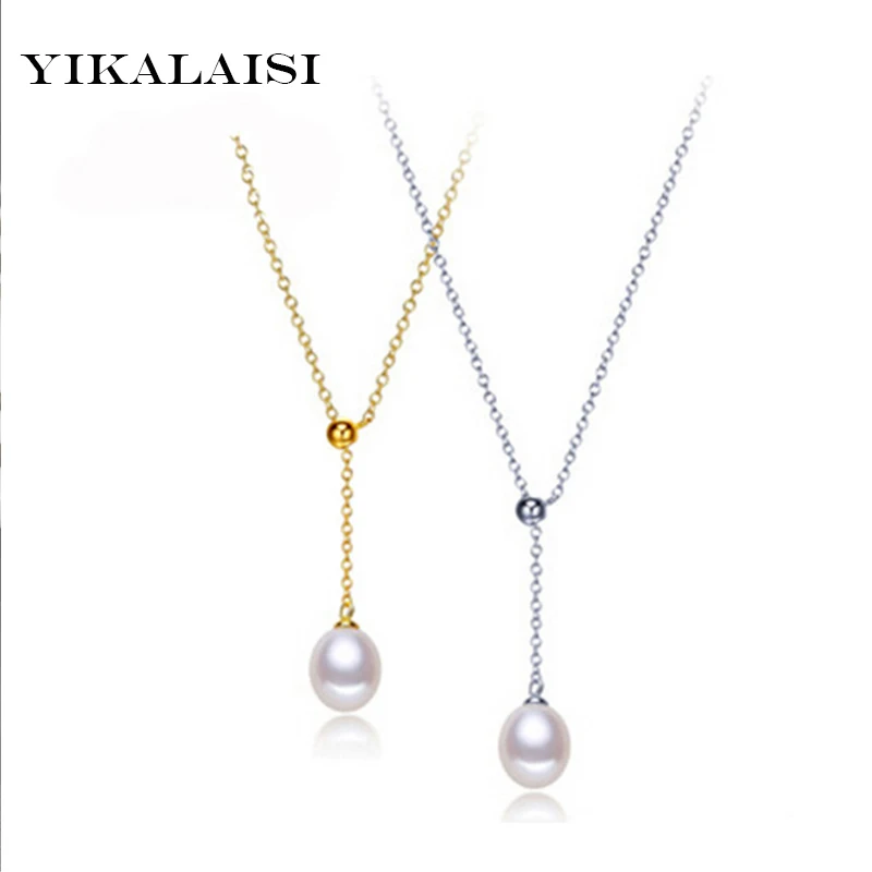 Серебряные ювелирные изделия YIKALAISI925 пробы жемчужное ожерелье жемчужные