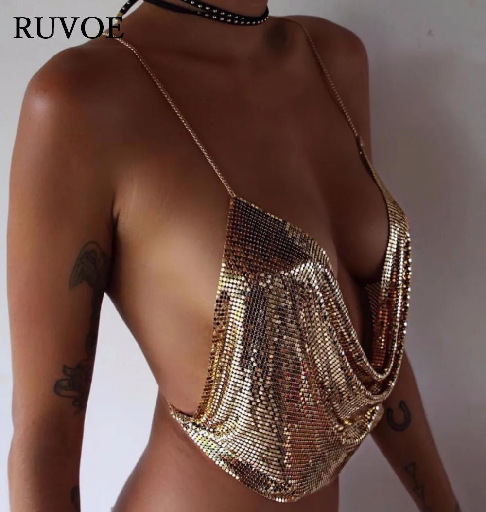 Женский укороченный топ без рукавов вечерние топы золотистого цвета с