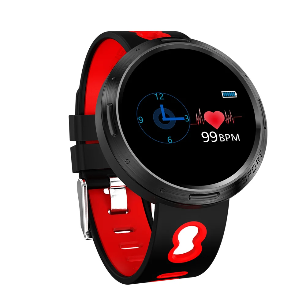 Красный Finow DM58 M58 Смарт-часы IP68 Водонепроницаемые Смарт-часы с сердечным ритмом и кровяным давлением для плавания для мужчин и женщин спортивные фитнес-часы DM58S - Цвет: Красный