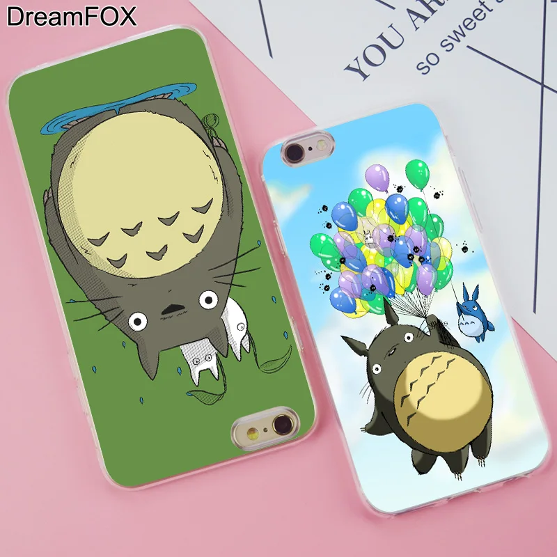 DREAMFOX K242 Тоторо Мягкий ТПУ силиконовый чехол для Apple iPhone 11 Pro X XR XS Max 8 7 6 6S Plus 5 5S SE 5C 4 4S