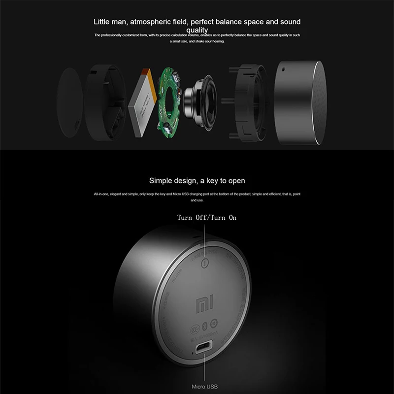 Оригинальная портативная bluetooth колонка Xiaomi Mi (Маленькое аудио) Bluetooth 4 0