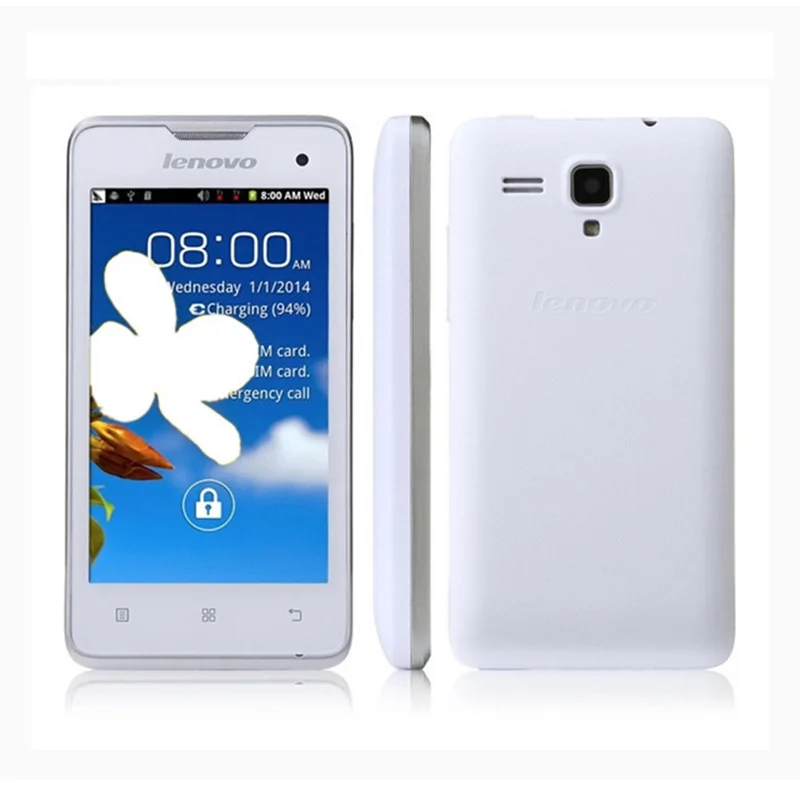 Оригинал 4 &quotLenovo A396 SC7730 Quad Core 1.2 ГГц Android 2.3 смартфон GSM + WCDM Dual SIM 256 МБ Оперативная