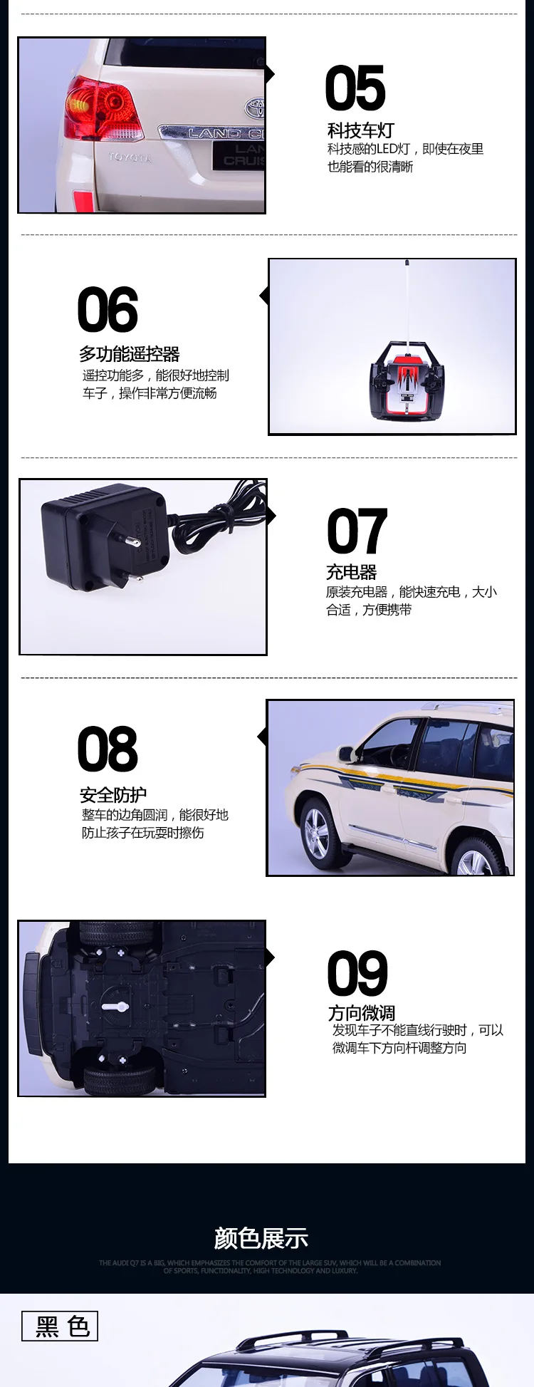 HUIQUAN 1:14 toyota Land Cruiser имитация дистанционного управления автомобиля WPL корпус автомобиля