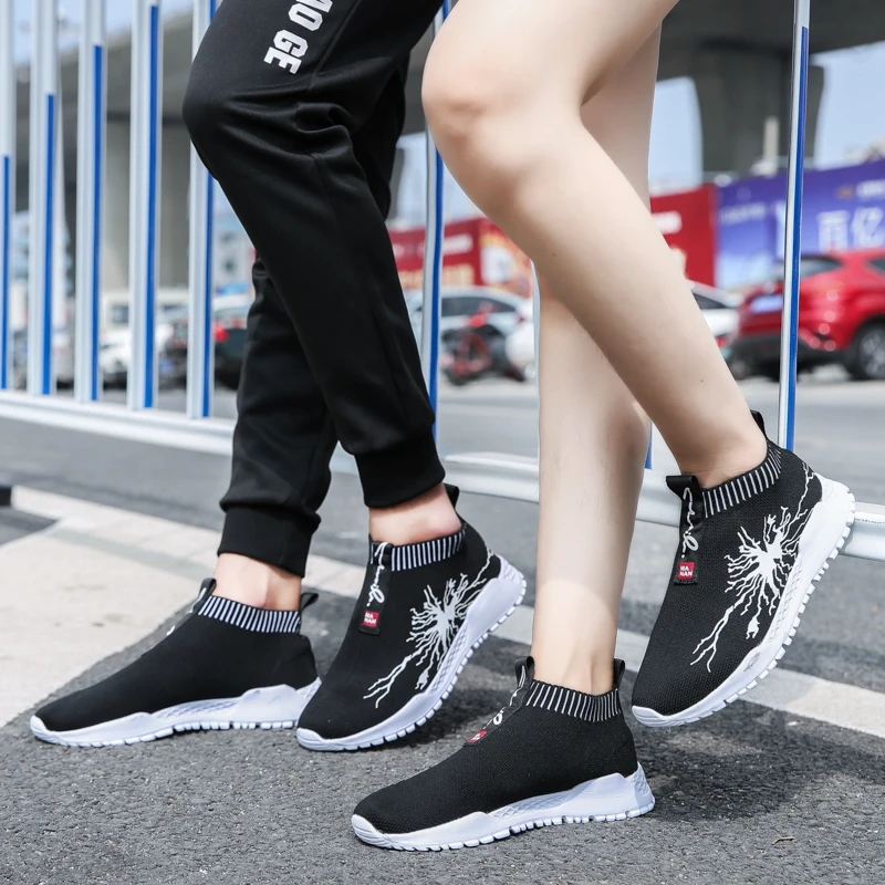 Мужская обувь для взрослых Chaussures Hommes дышащая Повседневное пара носки удобные