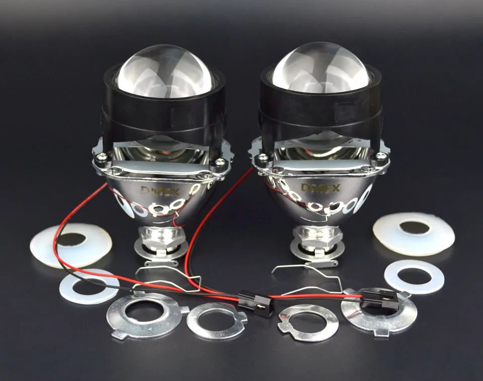DMEX автомобильный Стайлинг 2 шт. HID проектор Объектив Мини HID Биксенон H1 проектор фары объектив подходит для H4 H7 фар автомобиля дом