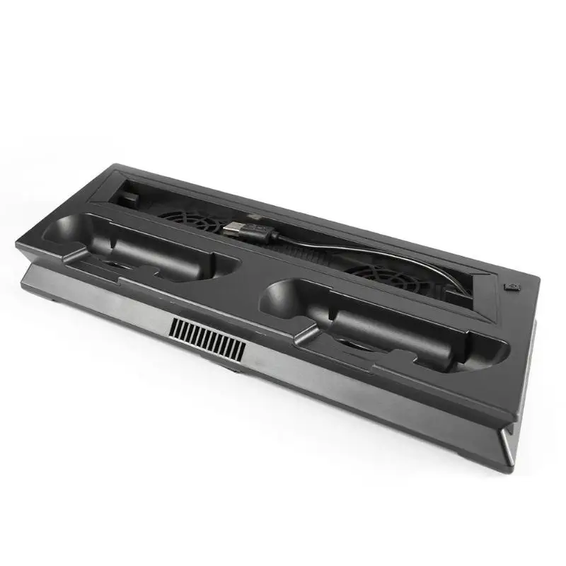Для PS4 Slim аксессуары крепление вертикальной стойки на док-станцию базовый держатель двойной вентилятор охлаждения с индикатором состояния заряда поддержка для PS4 Slim