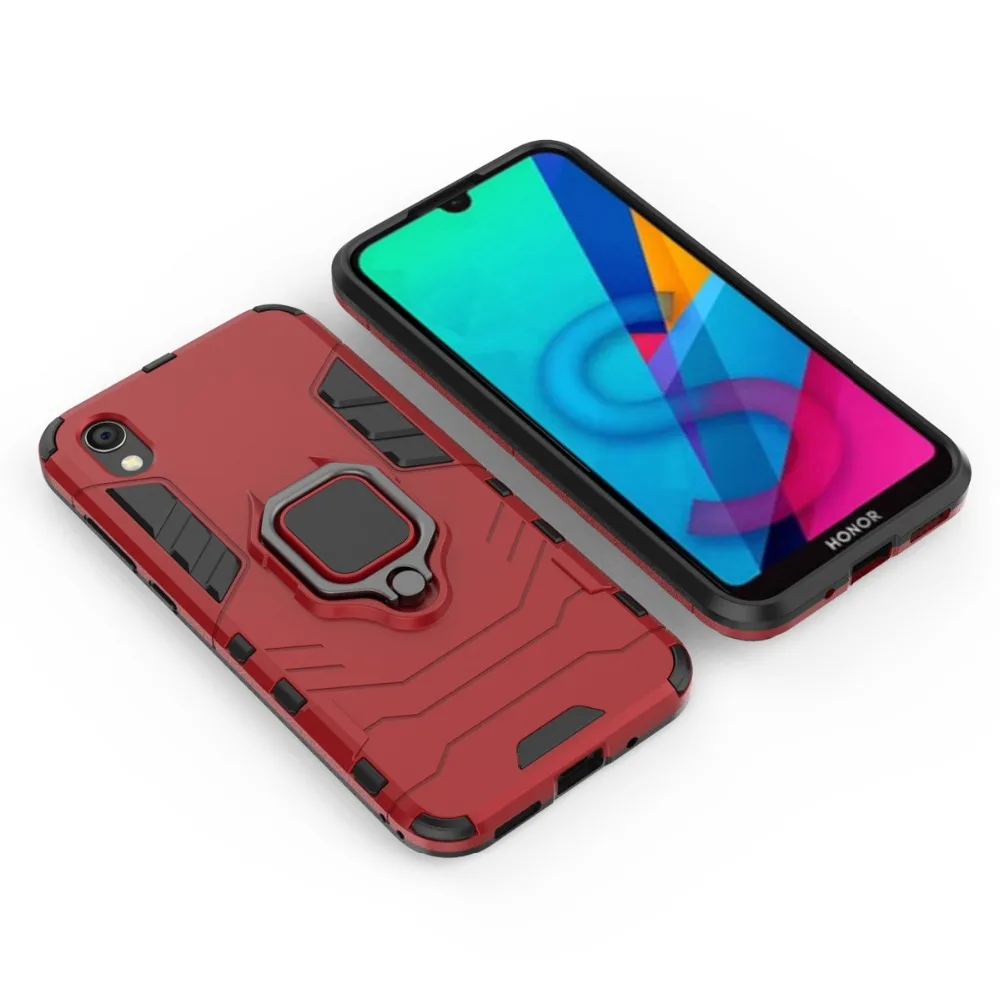 Чехол для Huawei Honor 8 S, чехол для Honor 8 S, подставка, держатель, металлическое кольцо, Магнитная задняя крышка, защитный чехол для Huawei Honor 8 S, 8 S, Honor8S, чехол