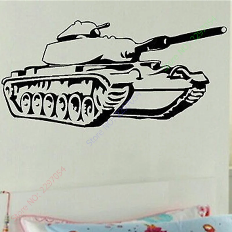 Для маленьких мальчиков Спальня Wall Art бак Наклейка Большой Стикеры армии США
