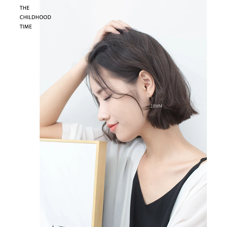 Женские серьги кольца из серебра 100% пробы гипоаллергенные|Серьги-кольца| |