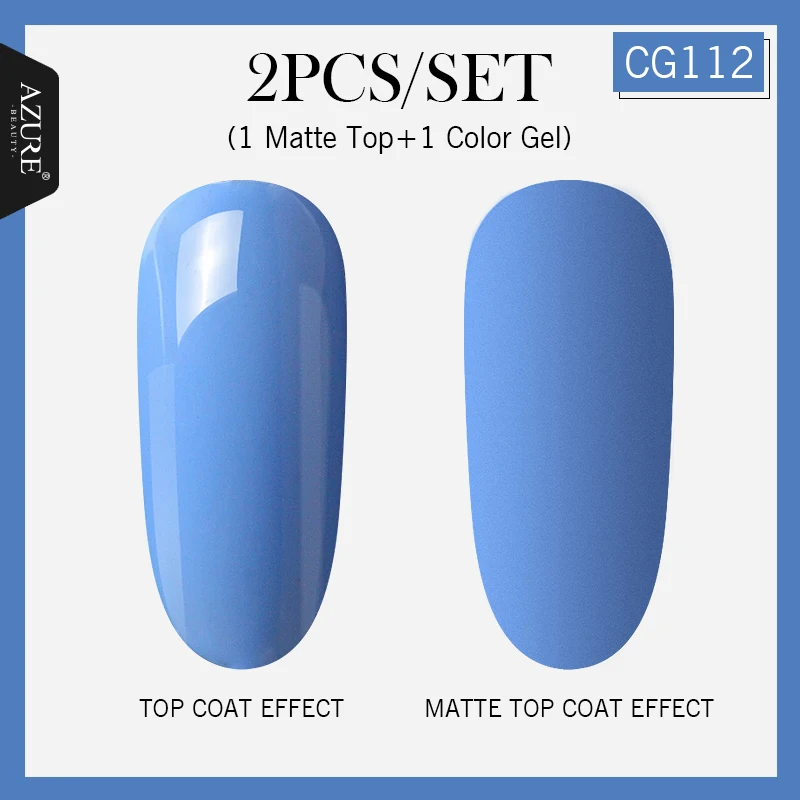 CG112 Matte Top Coat Лазурная красота матовое верхнее покрытие Гель-лак для ногтей Набор DIY матовый эффект Led Гель-лак для ногтей наборы Полупостоянный УФ-гель для ногтей - Цвет: CG112 Matte Top Coat