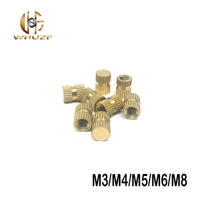 

M3/M4/M5/M6/M8 SERIES B Type Blind Hole Single Pass Copper Inserts Copper Embedded Parts Copper Knurled Nuts