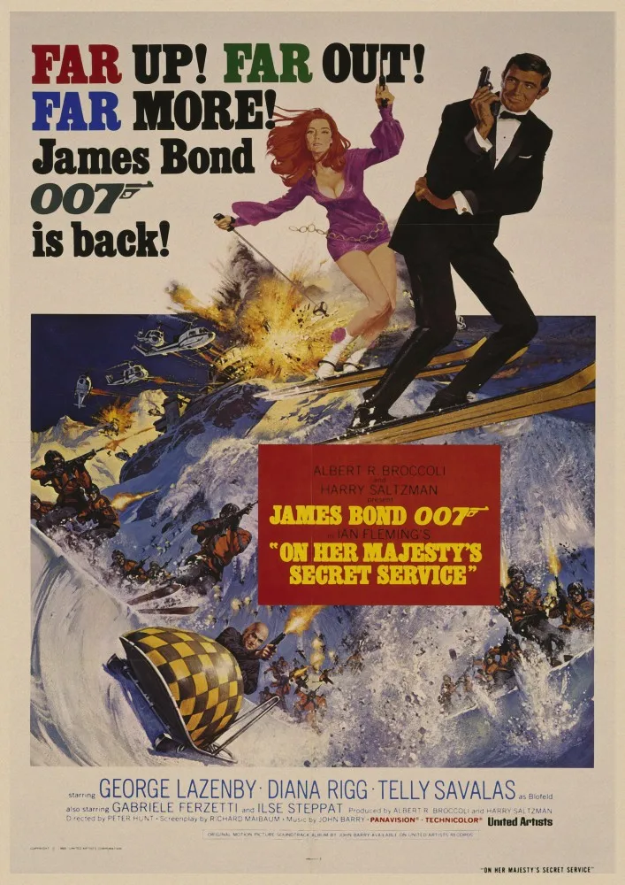 11 007 James Bond фильм плакат крафт-бумага стена коричневый ВИНТАЖНЫЙ ПЛАКАТ Бар Кафе гостиная плакаты обои домашний Декор подарок A3 - Цвет: 11