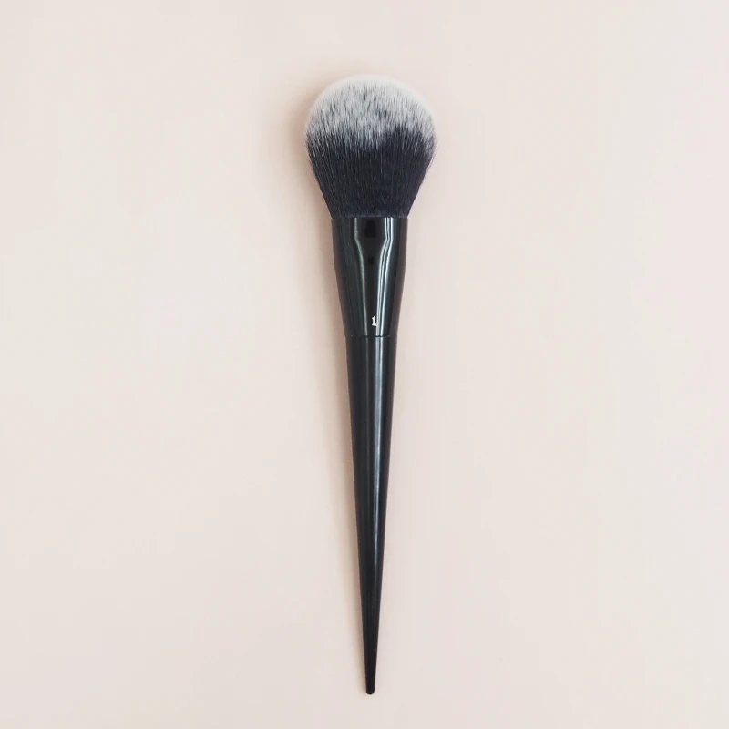 Профессиональная #1 коническая Большая кисть для пудры черная длинная ручка