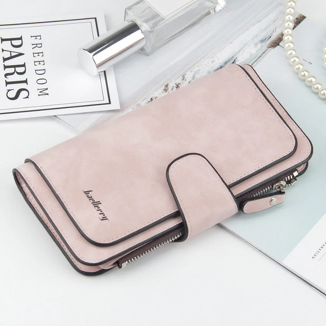 2018 новые модные женские туфли кошельки Кулиска нубука матовая молния кошелек Для