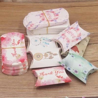 10pc new arrival multi design gifts package pillow box diy thank youflower styles gifts box marbelgood luck weddingcandy box