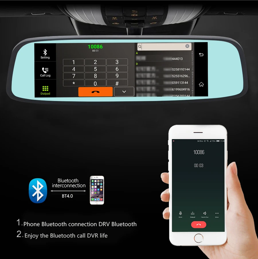 GreenYi 7,8" Специальная 4G LTE Автомобильная камера зеркало монитор Android ADAS gps DVR регистратор видеорегистратор с двумя камерами s
