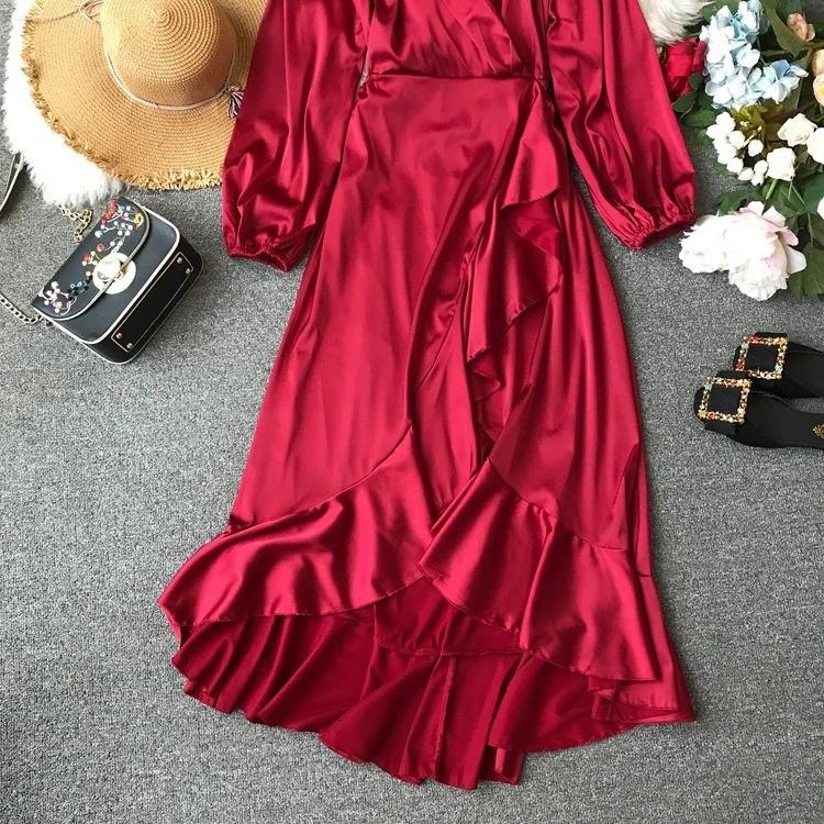 Пляжное платье приморский Резорт богемное сексуальное красное летнее женское